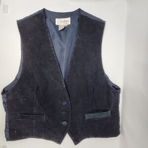 Vintage Cedar Sport Leather Vest- Women's- Size Large